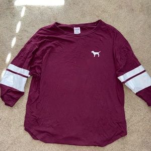 VS PINK Burgundy Tee!